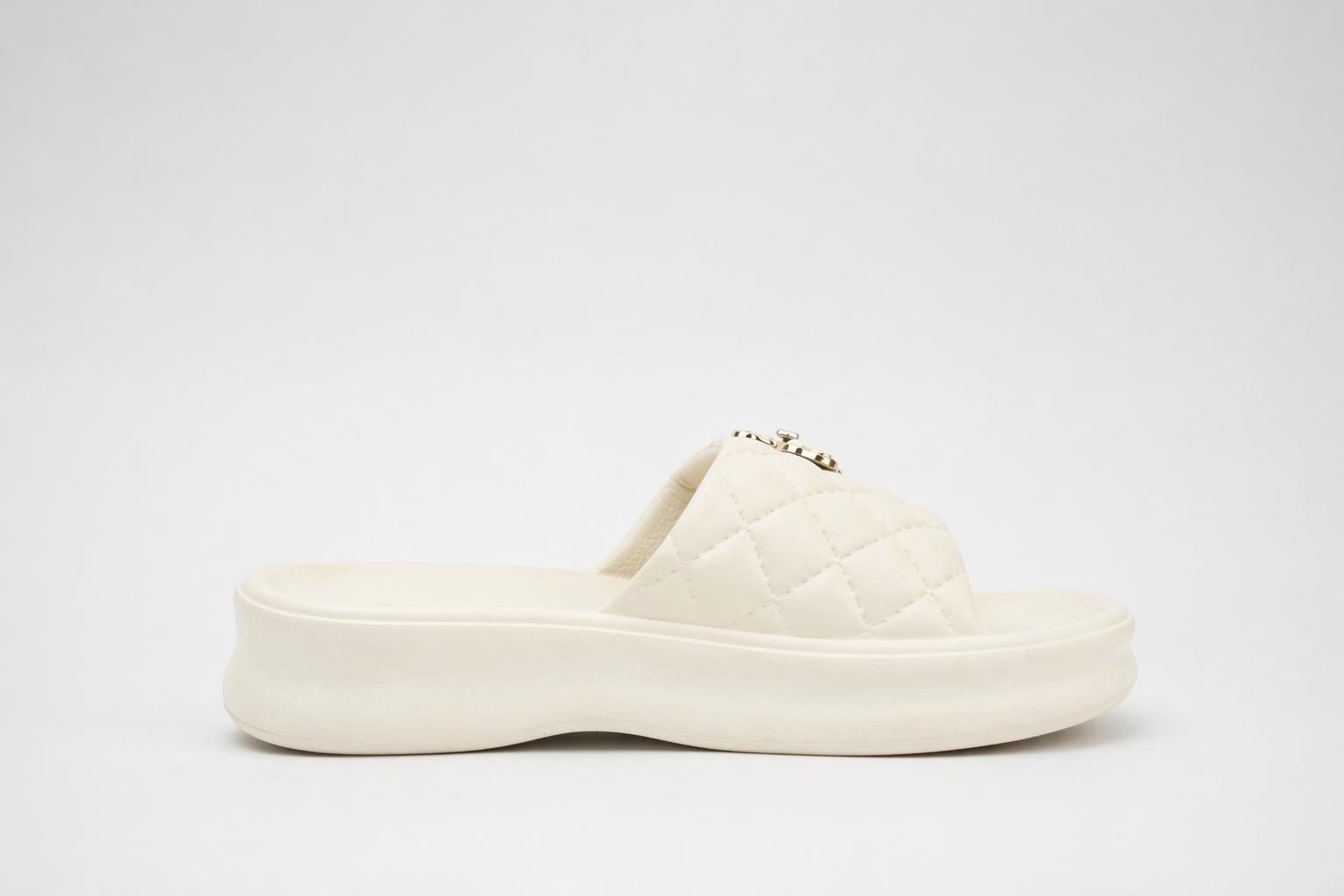 CLOGS | Sandales Ourson Matelassé Doré