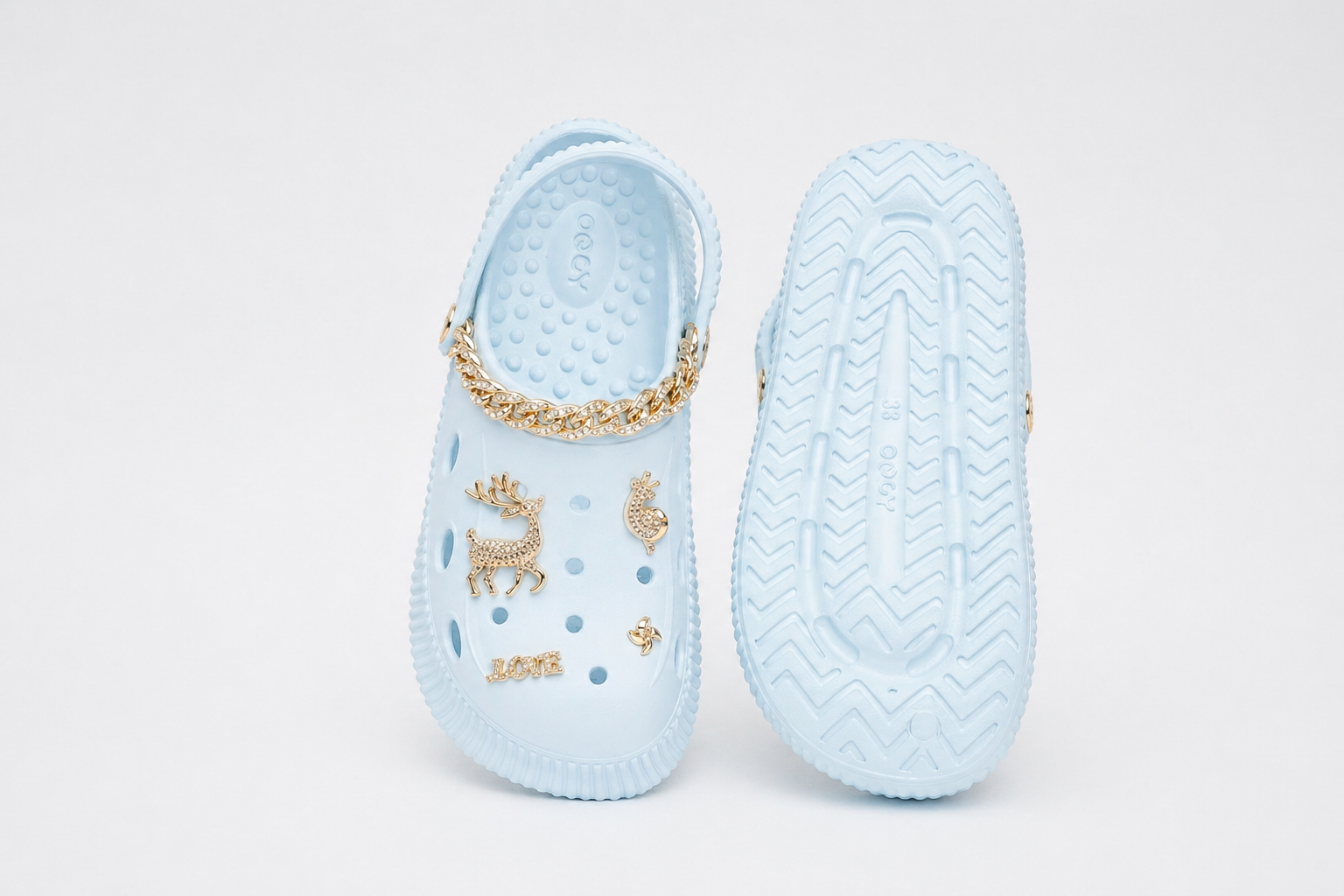 CLOGS | Sabots Cerf Chaîne Charm