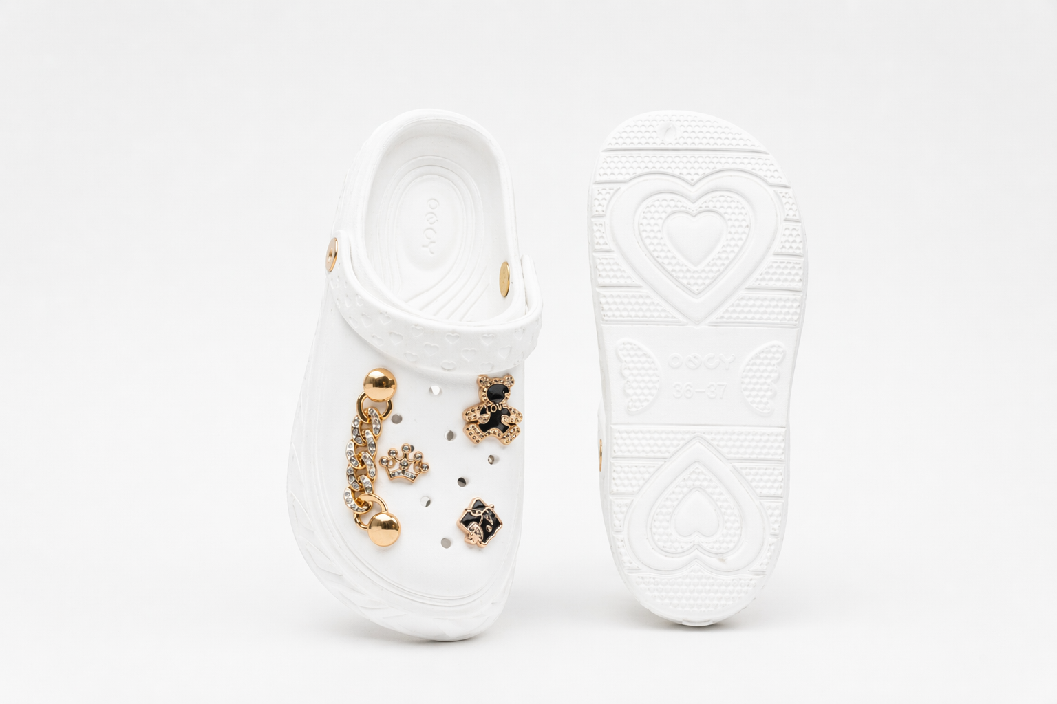 CLOGS | Sabots Couronne Ourson Chaîne