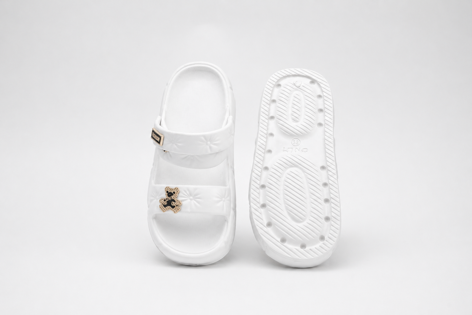 CLOGS | Sandales Ourson Matelassé