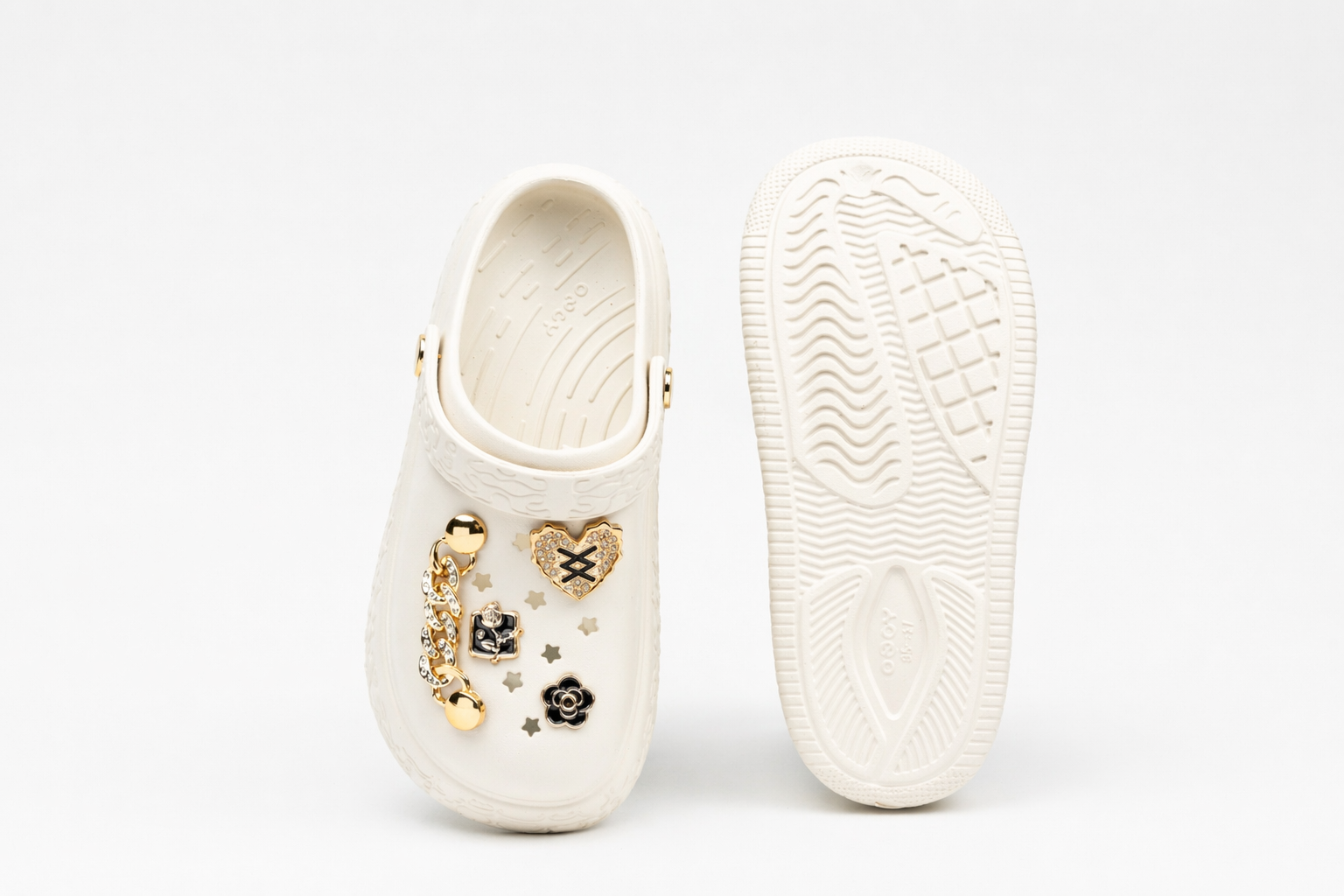 CLOGS | Sabots Cœur Étoiles Chaîne
