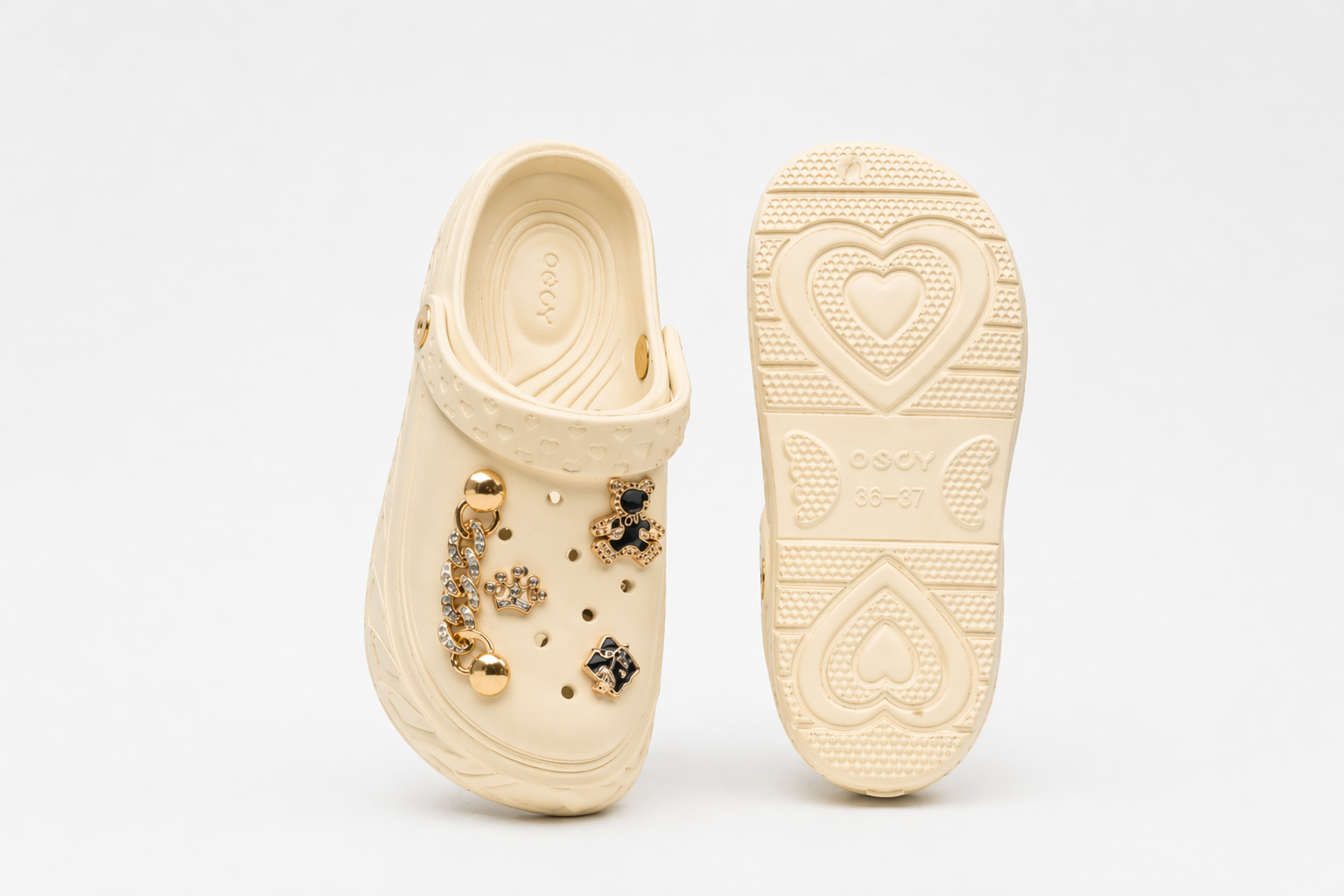 CLOGS | Sabots Couronne Ourson Chaîne