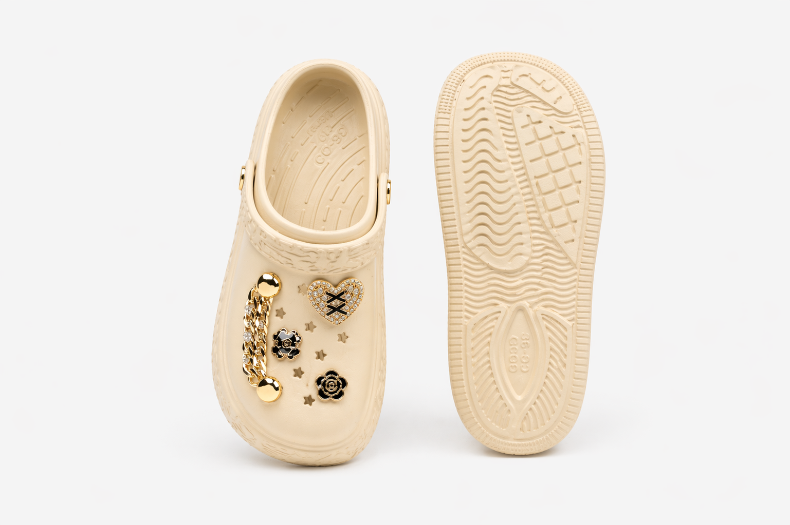 CLOGS | Sabots Cœur Étoiles Chaîne