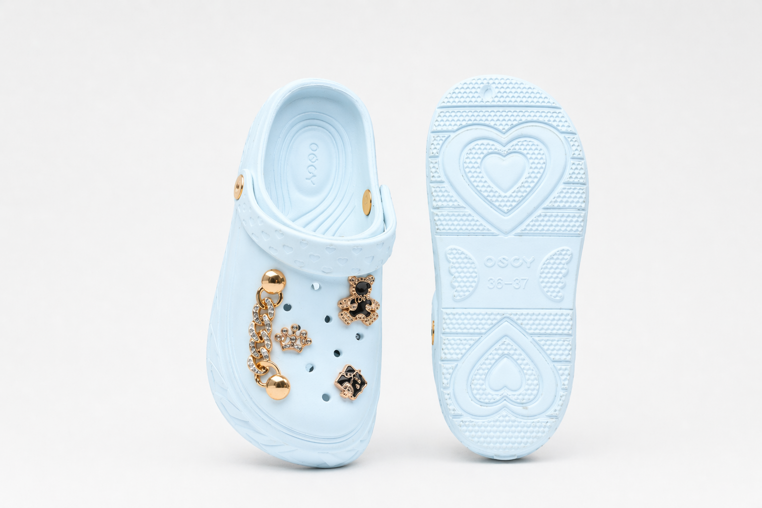 CLOGS | Sabots Couronne Ourson Chaîne