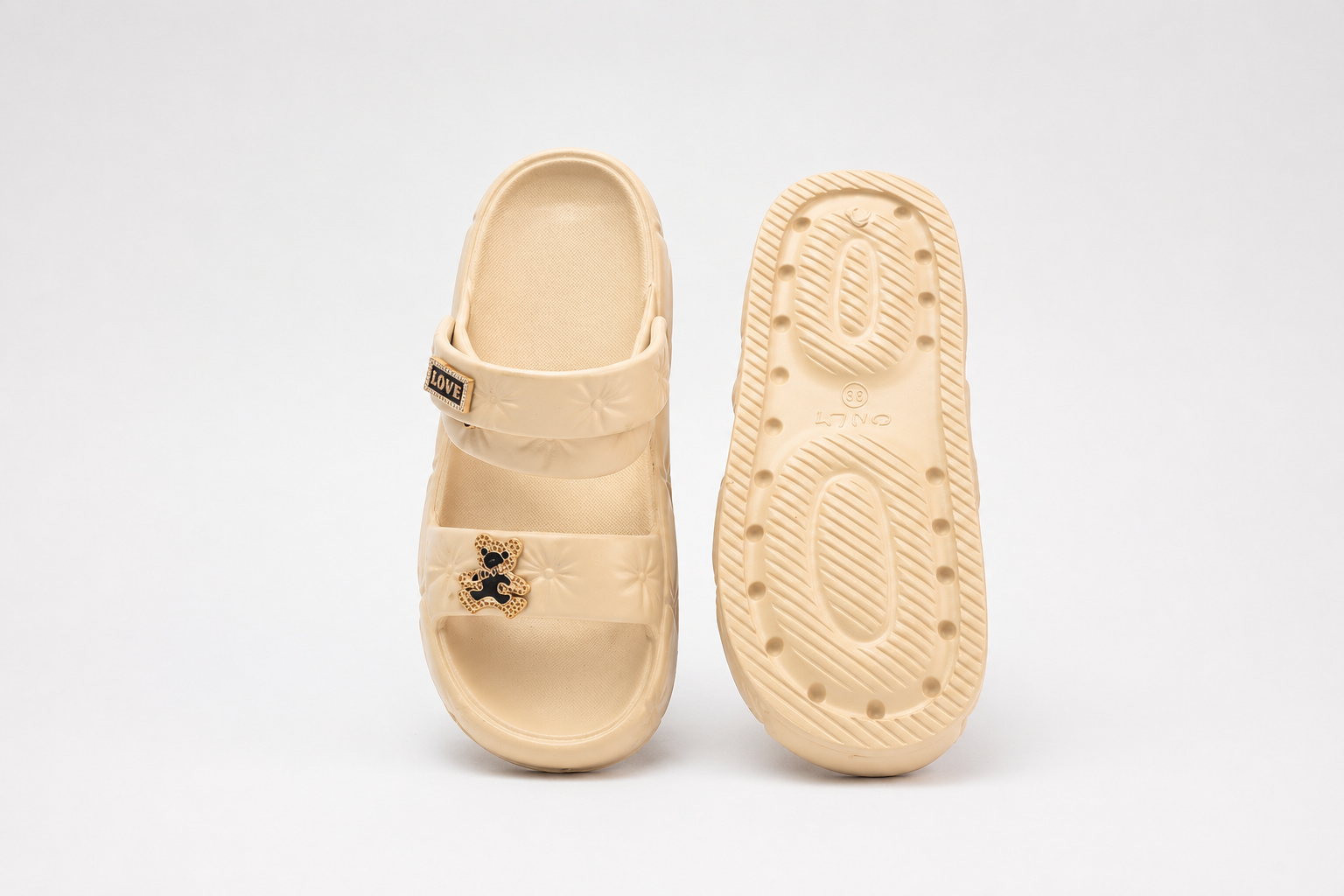 CLOGS | Sandales Ourson Matelassé