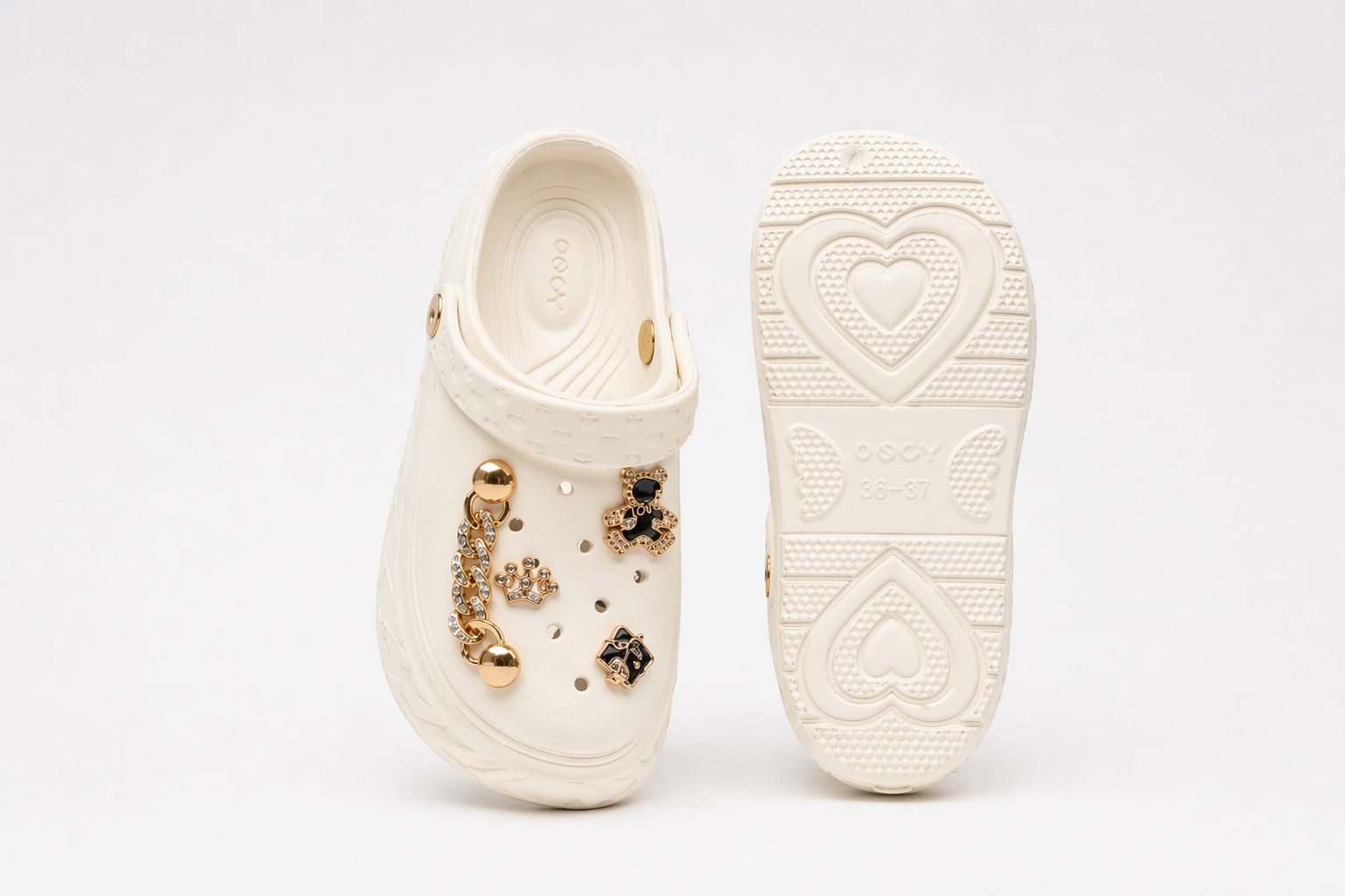 CLOGS | Sabots Couronne Ourson Chaîne