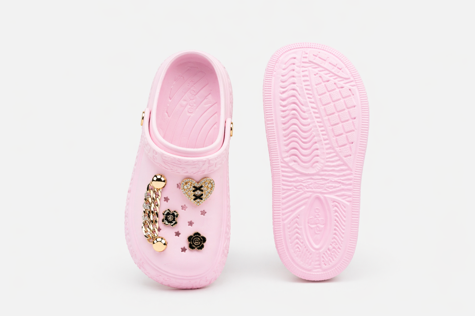 CLOGS | Sabots Cœur Étoiles Chaîne