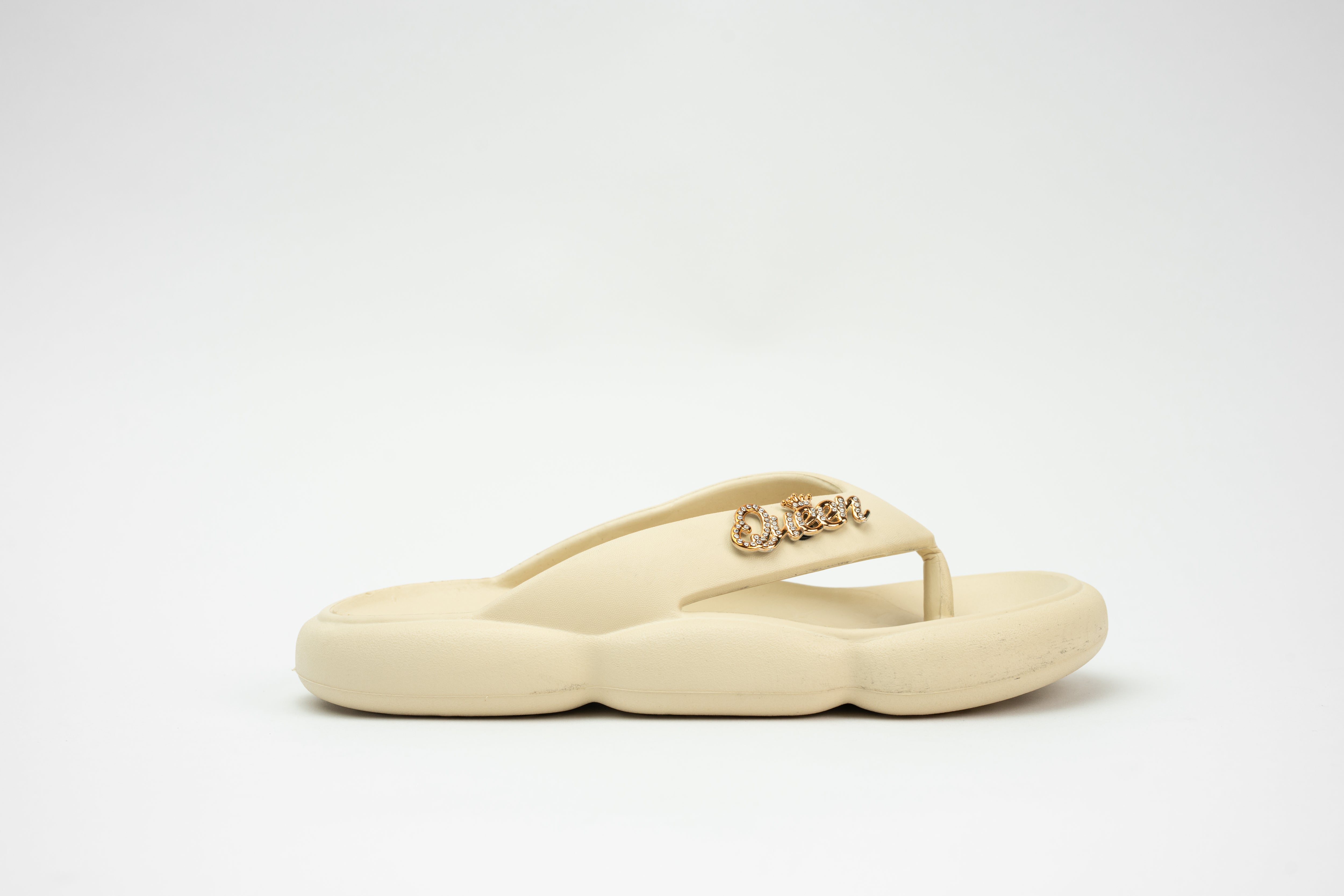 CLOGS | Vintage Tongs Charms Lettre Cœur Matelassé