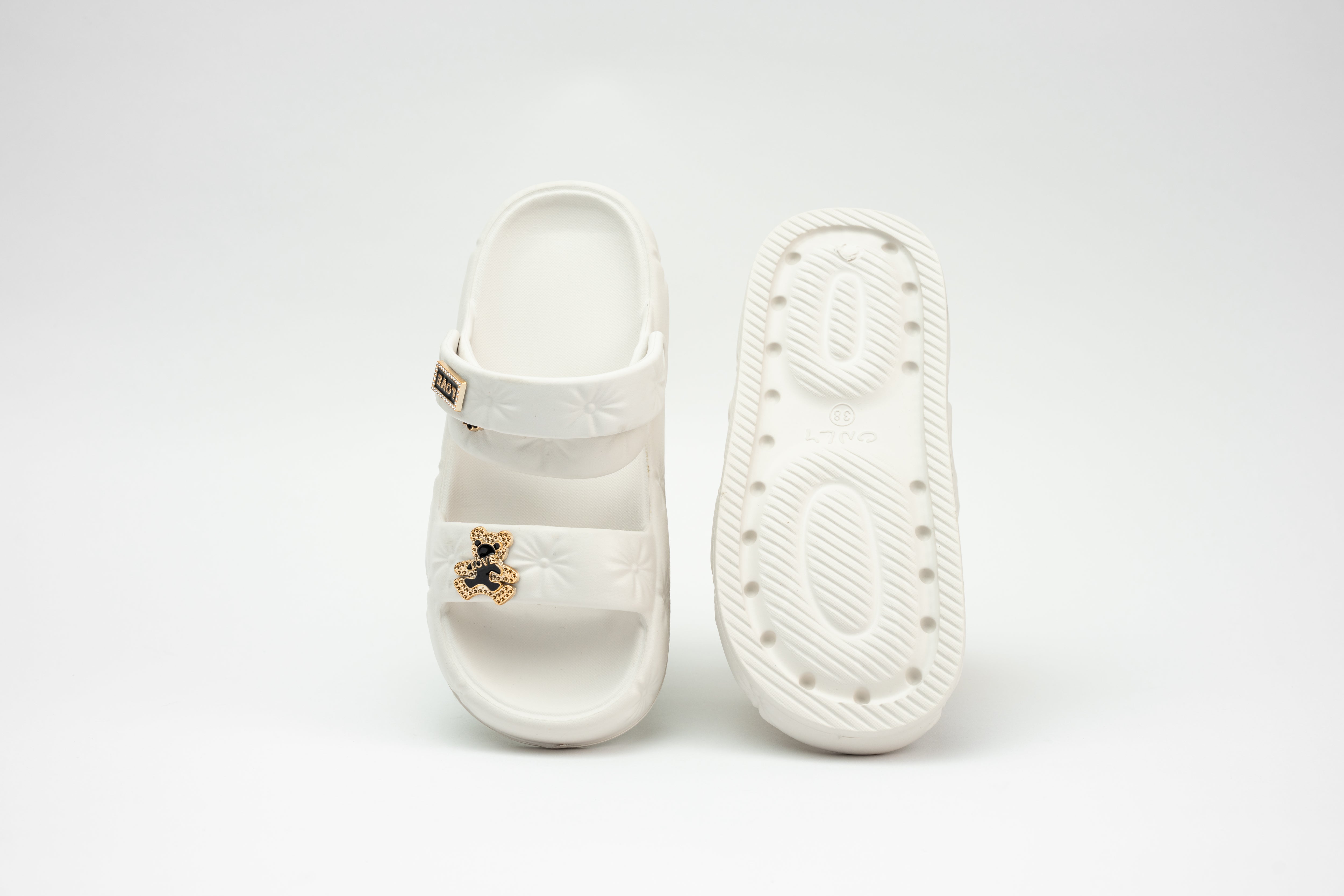 CLOGS | Sandales Ourson Matelassé