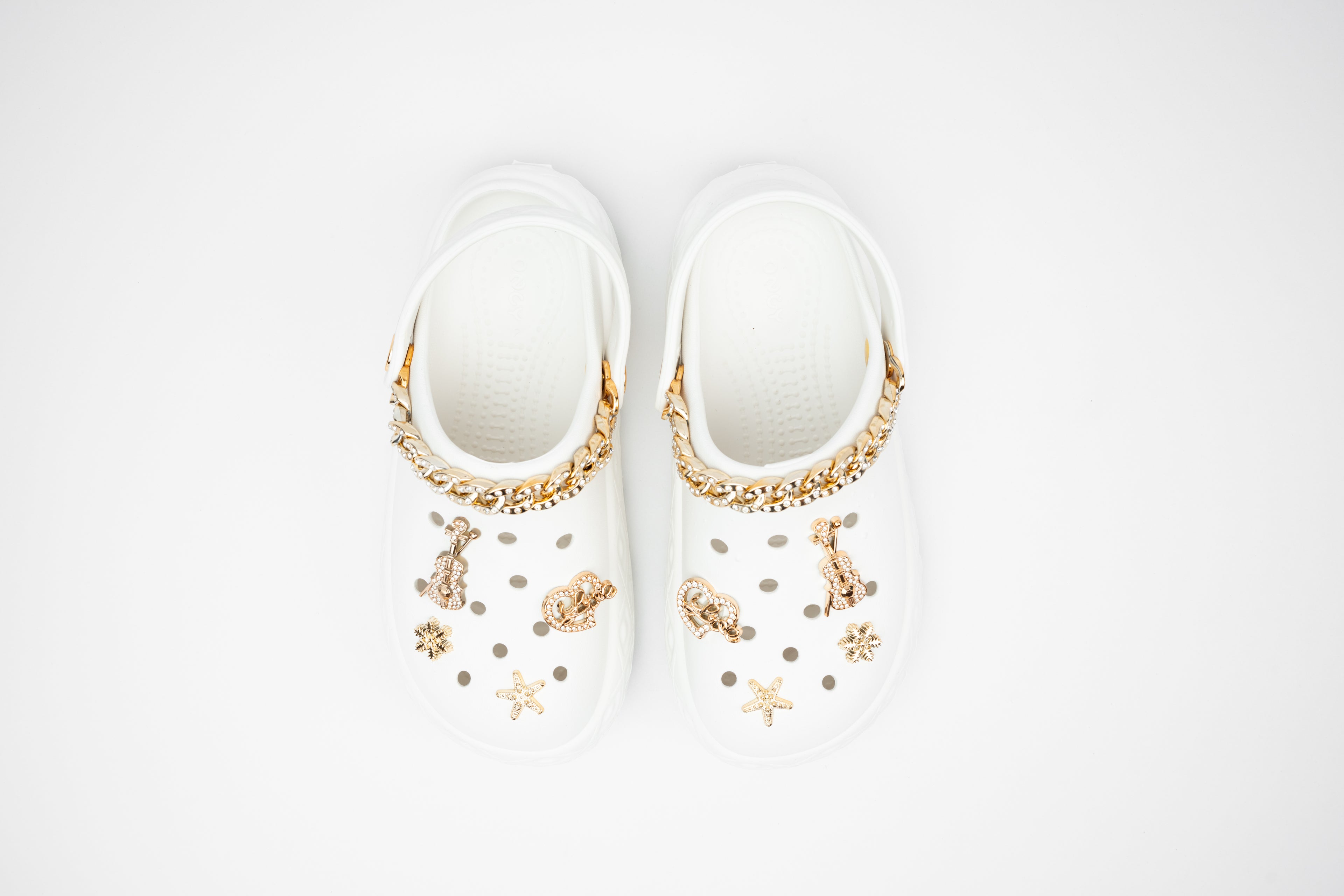 GlamChain | Sabots Femme à Chaîne Dorée