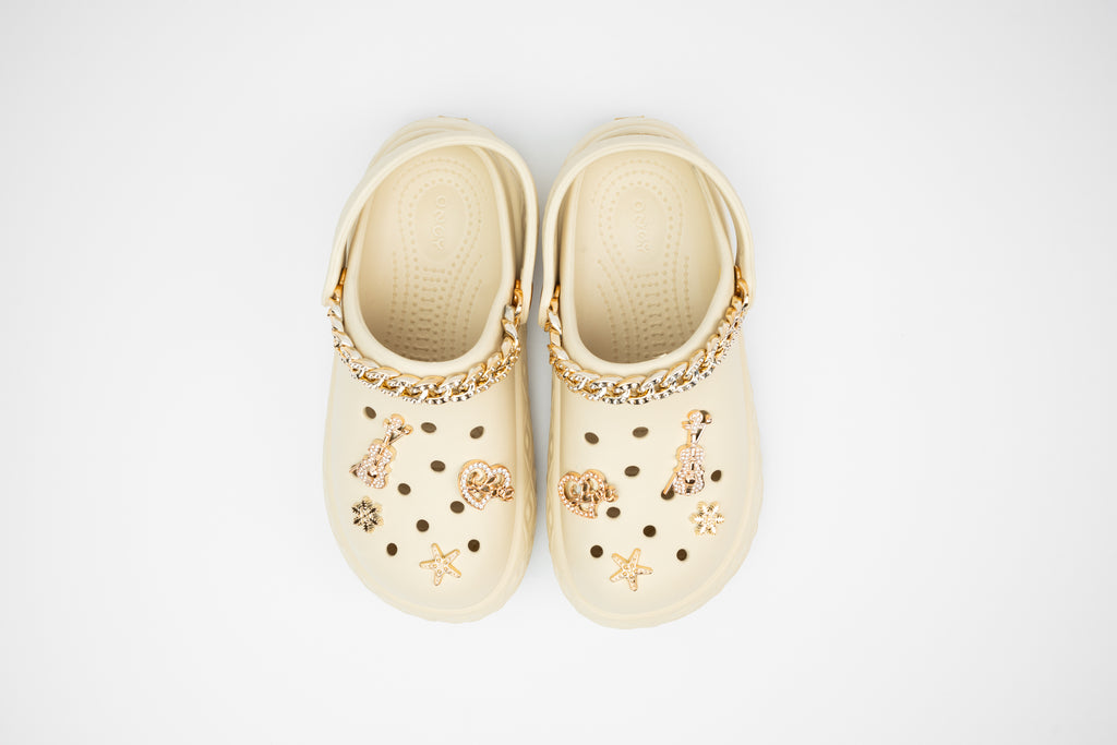 GlamChain | Sabots Femme à Chaîne Dorée