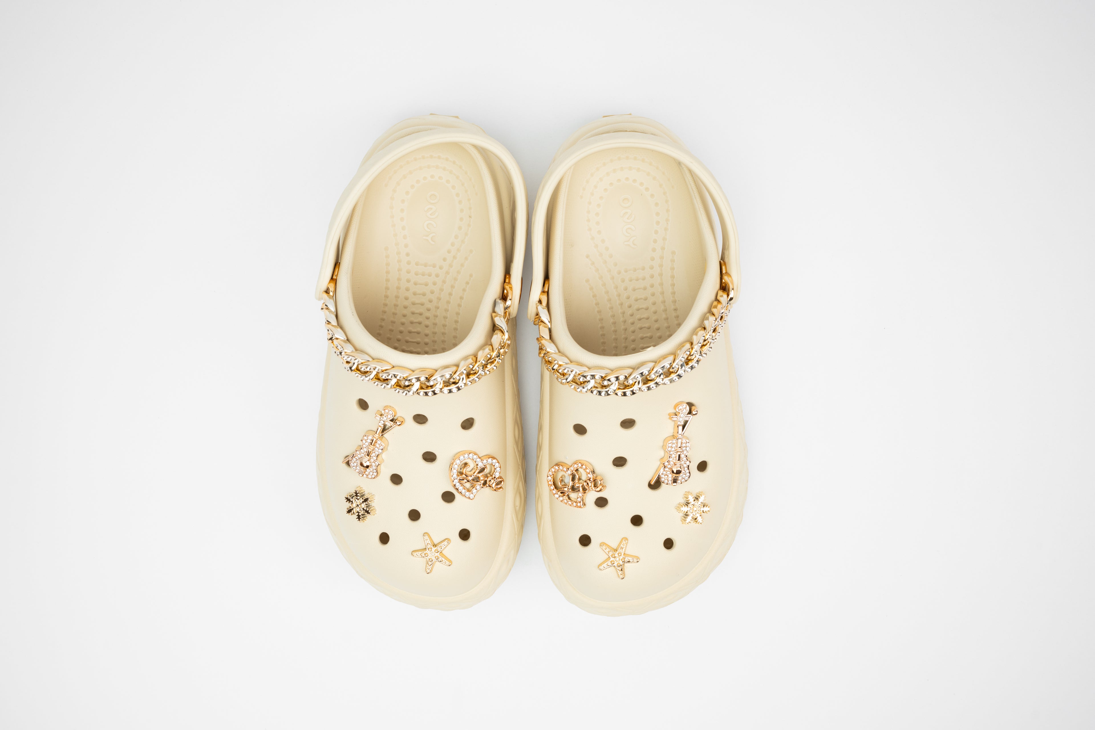 GlamChain | Sabots Femme à Chaîne Dorée