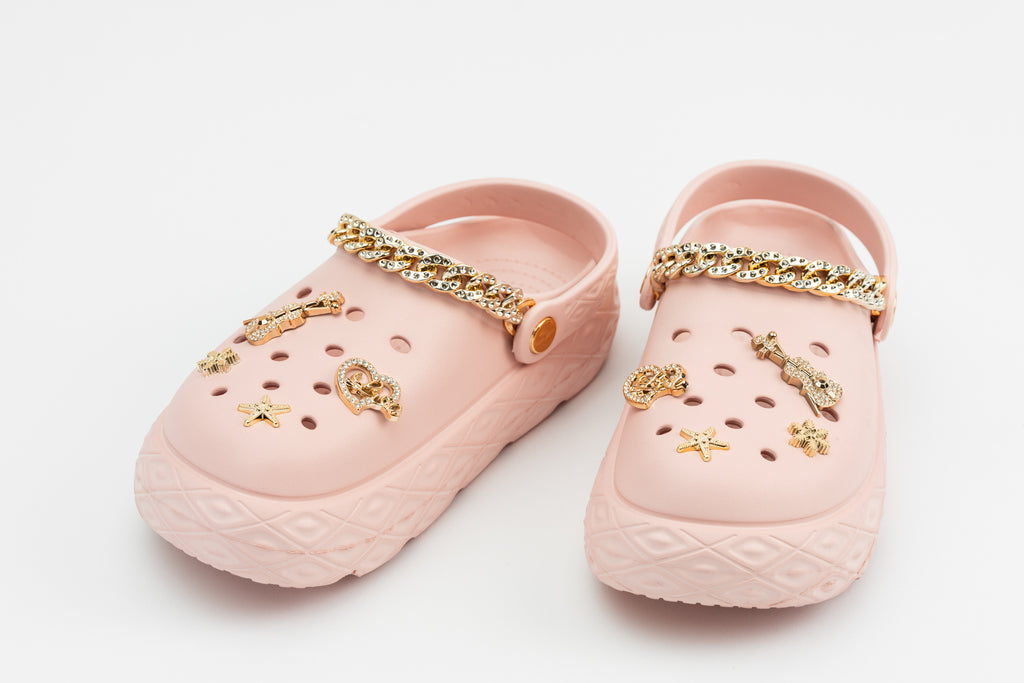 GlamChain | Sabots Femme à Chaîne Dorée