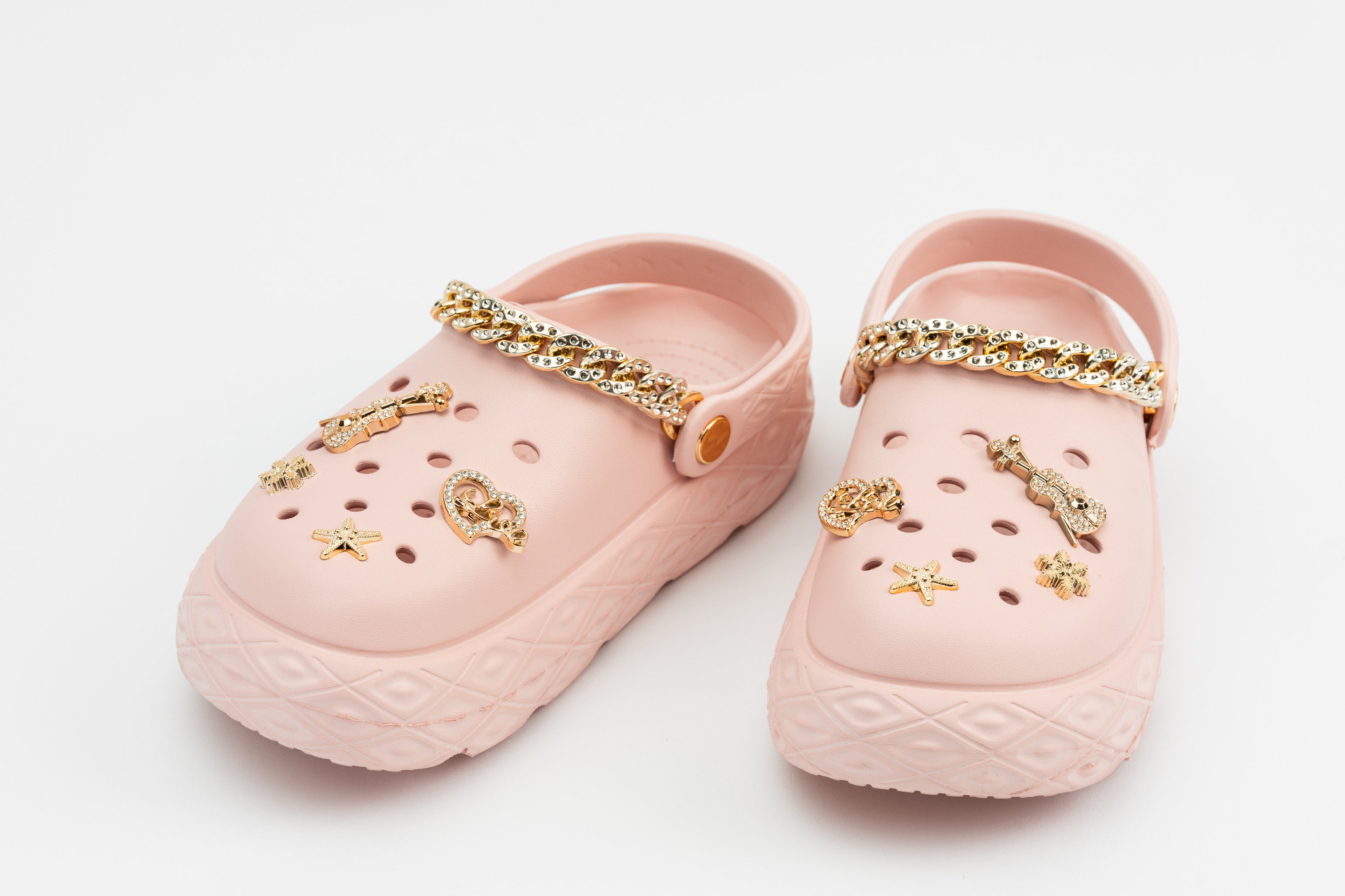 GlamChain | Sabots Femme à Chaîne Dorée