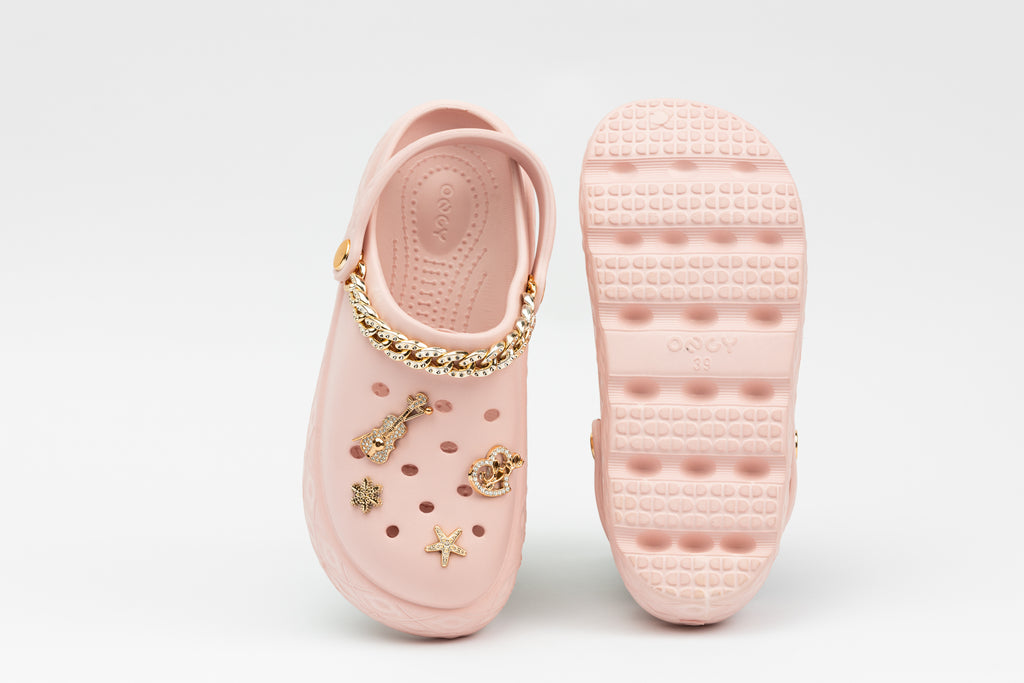 GlamChain | Sabots Femme à Chaîne Dorée