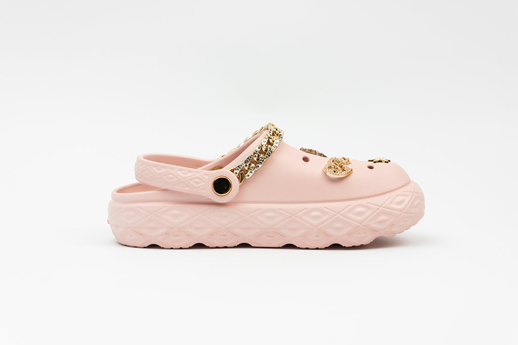 GlamChain | Sabots Femme à Chaîne Dorée