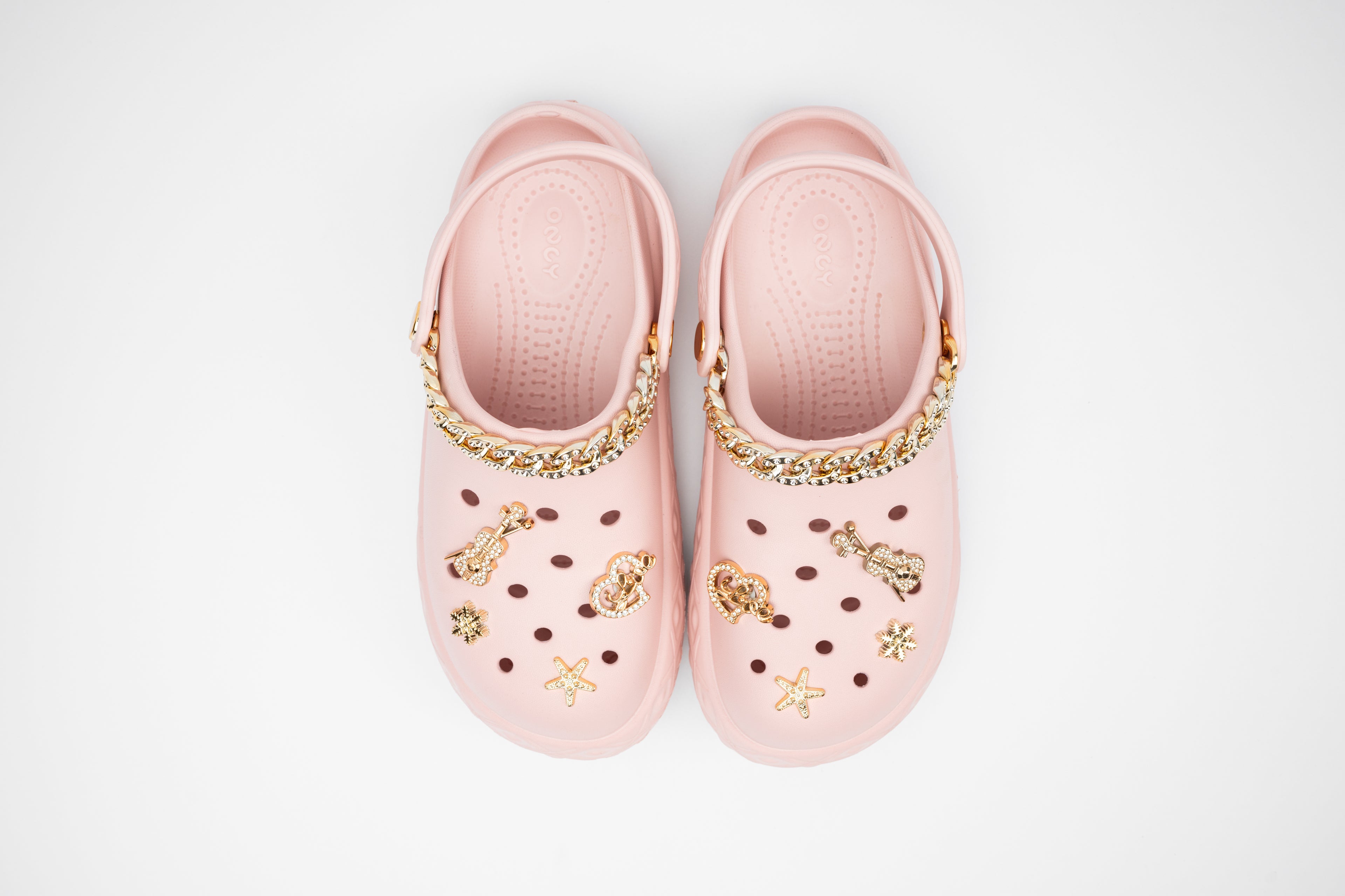 GlamChain | Sabots Femme à Chaîne Dorée