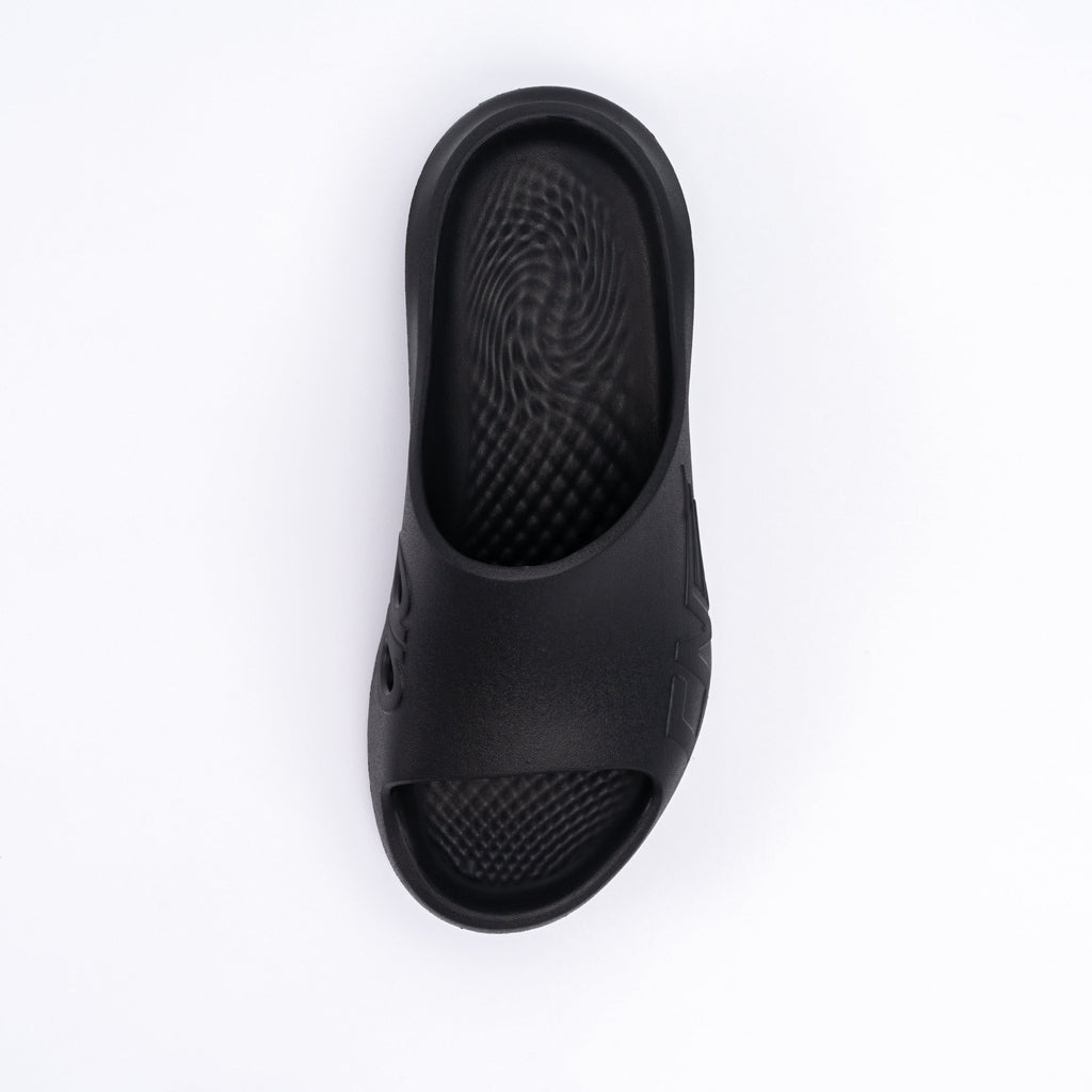 Black sandal on a white background