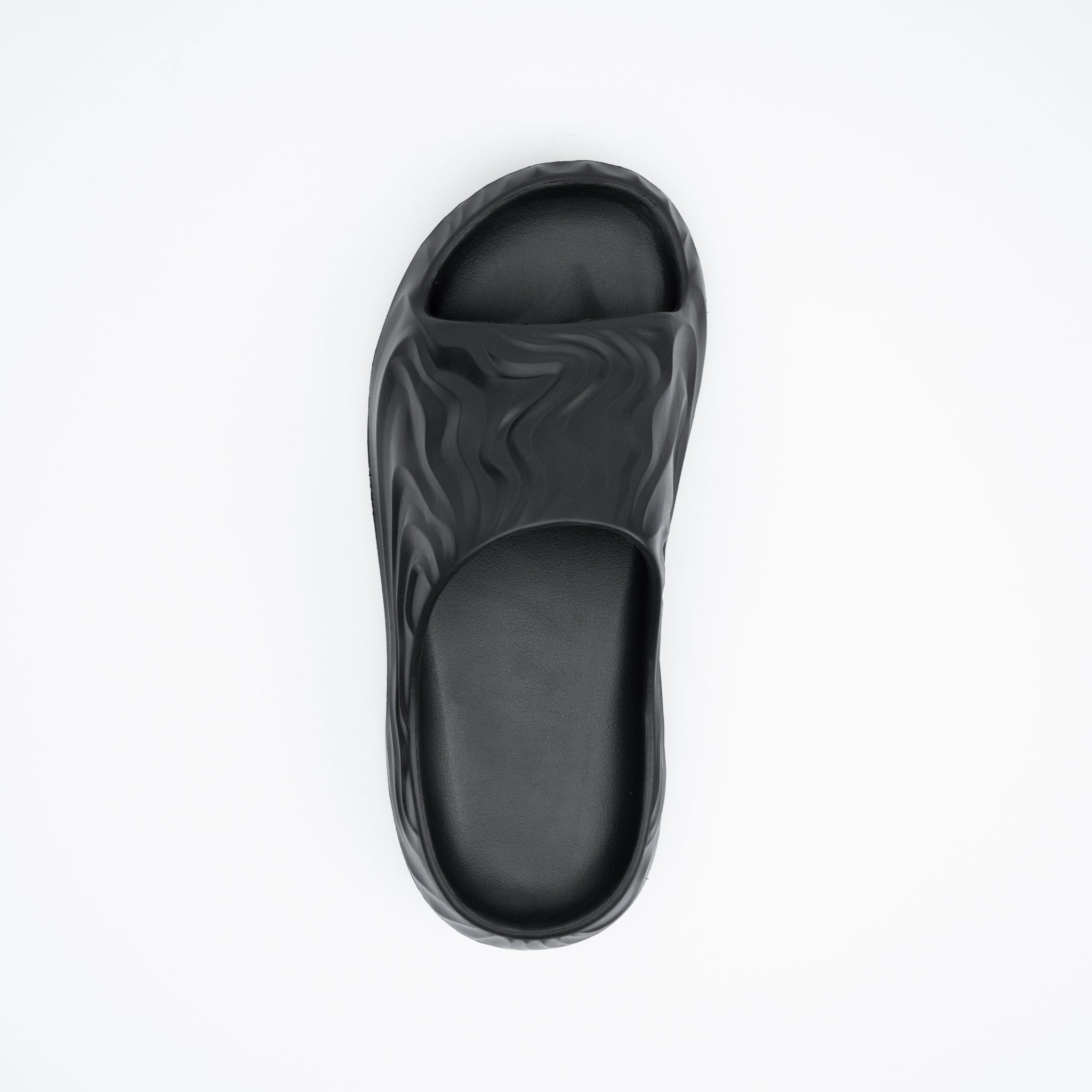 Black sandal on a white background