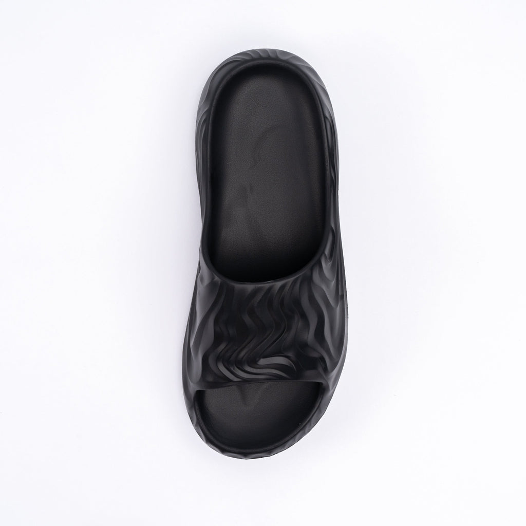 Black sandal on a white background