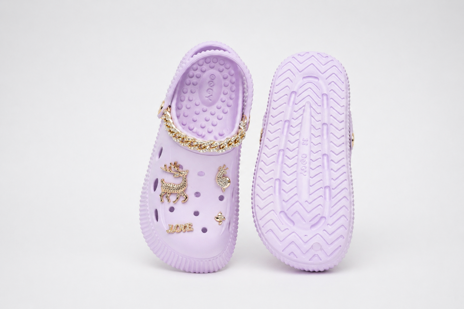 CLOGS | Sabots Cerf Chaîne Charm
