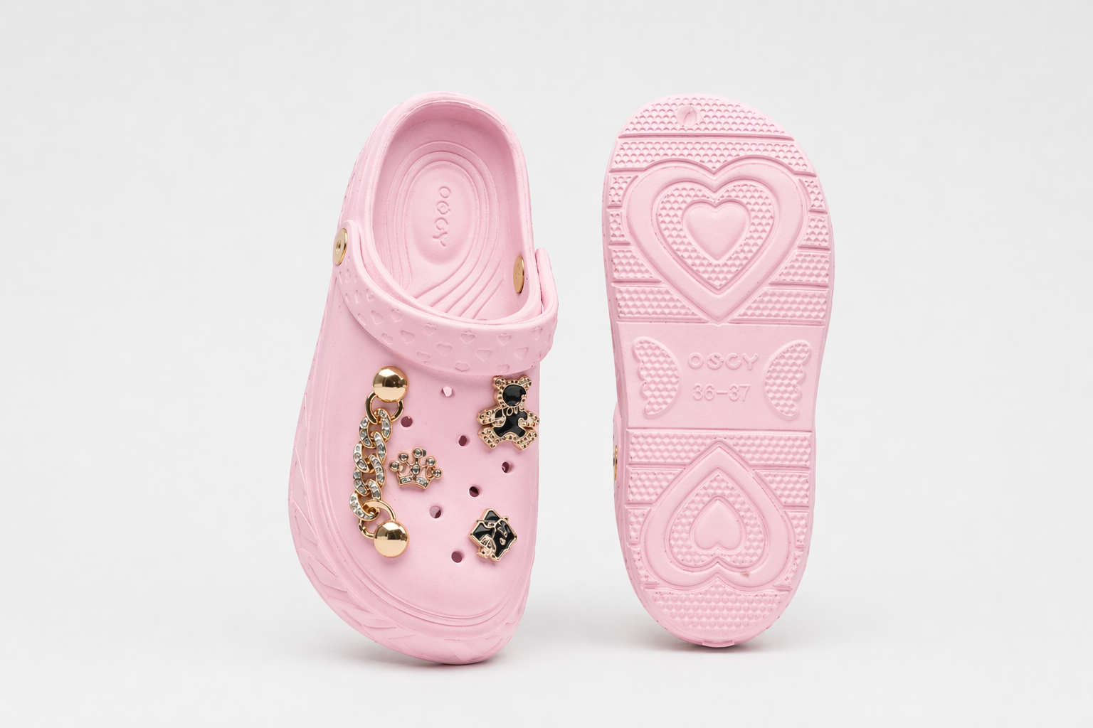 CLOGS | Sabots Couronne Ourson Chaîne