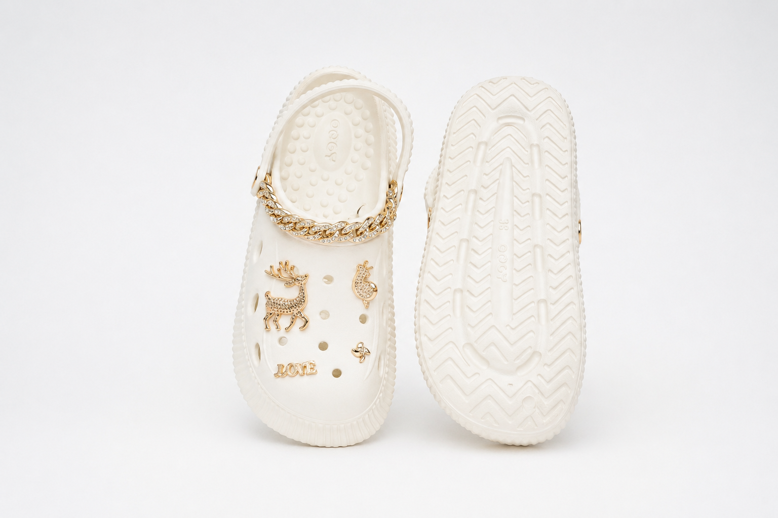 CLOGS | Sabots Cerf Chaîne Charm